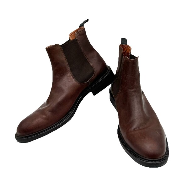Bacco Bucci Leather Slip On Low Top Brown Boots Men\'s size 11 main image 5